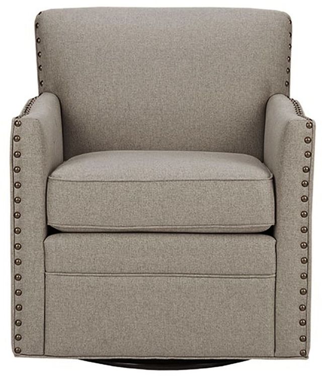 Olliix by Madison Park Natural Devrim Herringbone Texture Swivel Chair-0