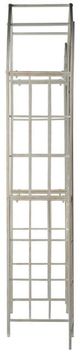 A & B Home White Jardine Garden Arch with Gate-2