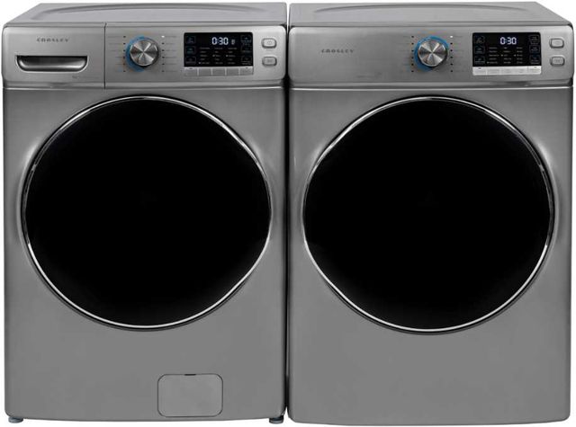 Crosley® 4.5 Cu. Ft. Dark Silver Front Load Washer -2