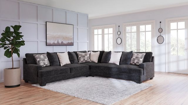 front view of a modern brown deep sectional sofa