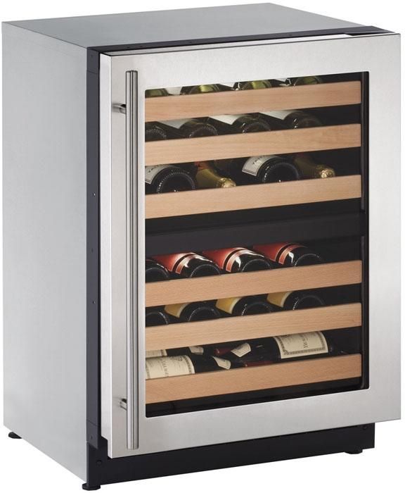 U-Line® 2000 Series 4.7 Cu. Ft. Stainless Steel Wine Cooler-0
