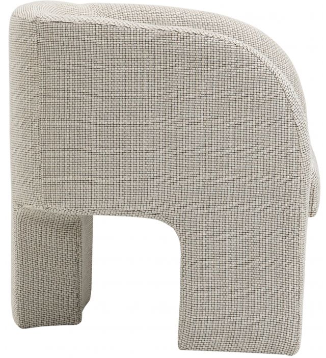 Meridian Furniture Sawyer Cream Weaved Fabric Accent Chair-2