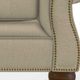 La-Z-Boy® Pembroke Toast Loveseat with Brass Nailhead Trim-5