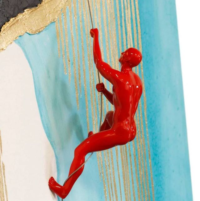 StyleCraft Red Cliff Climber Wall Art-1