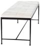 Classic Home Achen Hide Ivory Bench-3