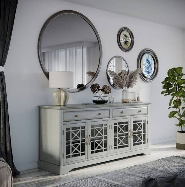 Jofran Inc. Craftsman Earl Gray 70" Media Console-1