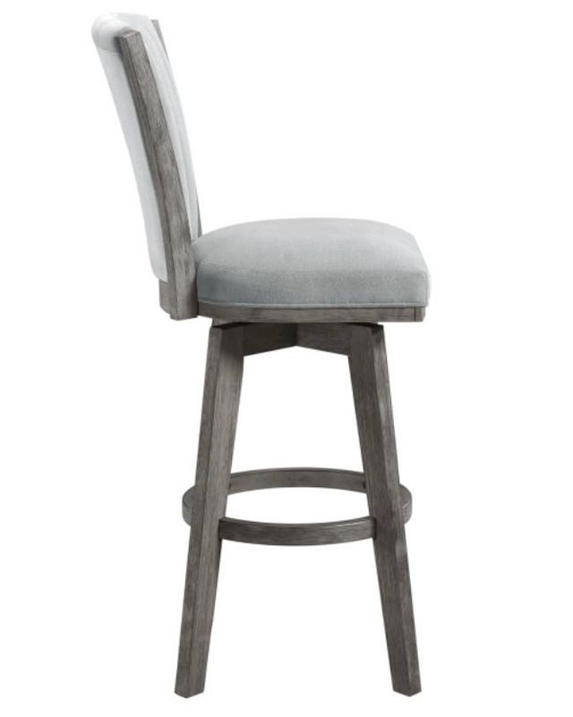 Chaise pivotante de hauteur pub Corvallis de Mazin Furniture - Gris-2