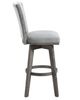 Mazin Furniture Corvallis Gray Swivel Pub Height Chair-2
