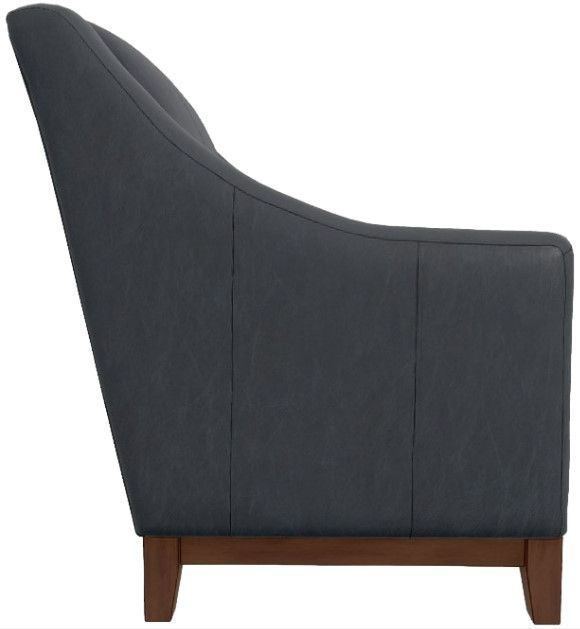 Best® Home Furnishings Customizable Mariko Leather Club Chair with Dark Walnut Legs-2