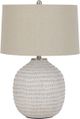 Signature Design by Ashley® Jamon Beige/White Glaze Table Lamp-0