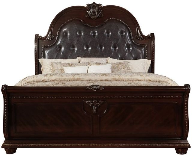 Crown Mark Stanley 5 Pieces Cherry Queen Bedroom Collection-2