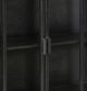 Dovetail Furniture Roman Antique Gunmetal Cabinet-2
