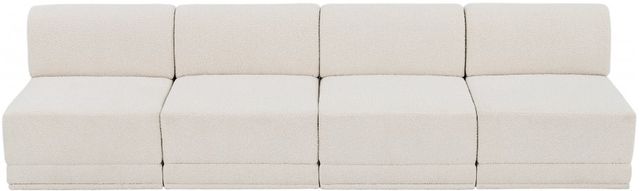 Meridian Furniture Ollie 4-Piece Cream Armless Modular Sofa Sectional-1