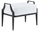 Currey & Company Torrey White Ottoman-0