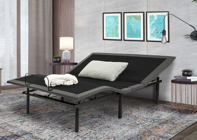 Modern bedroom with an adjustable mattress base