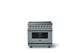 Viking® 5 Series 36" Novembery Sky Pro Style Induction Range with Polished Chrome Trim-3