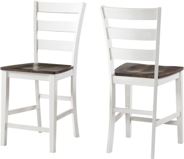 Intercon Kona Gray/White Barstool-2