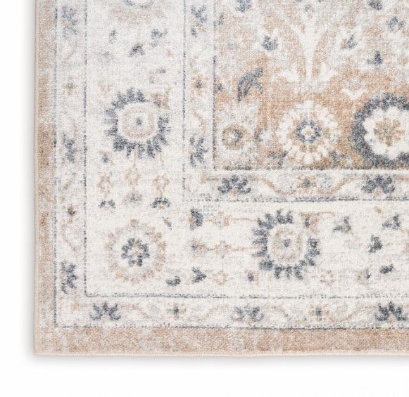 Nourison Home™ Astra Machine Washable Silver Taupe 5'x7' Area Rug-2