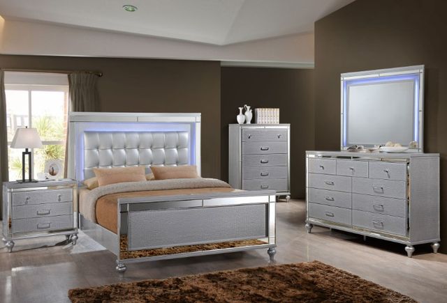 American Wholesale Furniture Valentino Silver Dresser-1