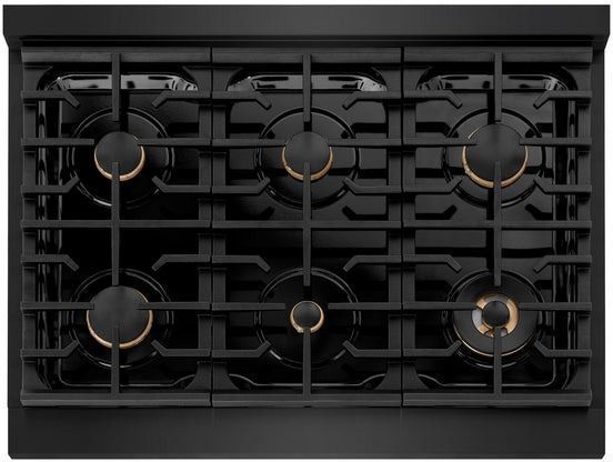 ZLINE Paramount 36" Black Stainless Steel Gas Cooktop -2