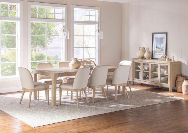Coaster® Solano 9-Piece Weathered Mango Extension Dining Table Set-1