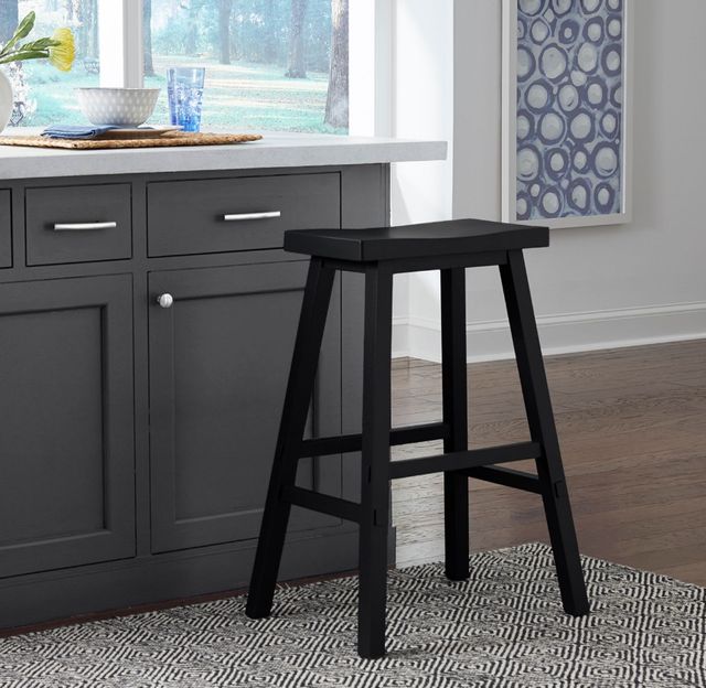 Liberty Furniture Creations Black 30" Sawhorse Barstool-1