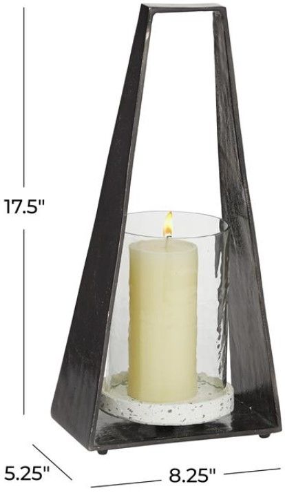 Deco Marche Black Candle Lantern-3