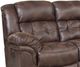 ITEM #: 6287 Brown Double Manual Reclining Sofa-1