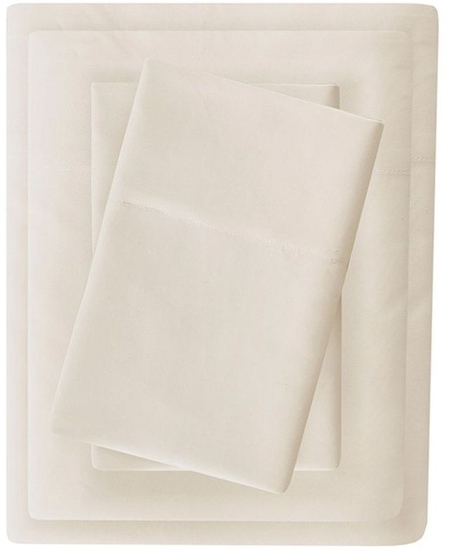 Olliix by Madison Park Ivory Twin XL 3M Microcell All Season Moisture Wicking Lightweight Sheet Set-0