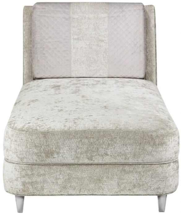 Michael Amini® Lanna Silver Mist/Storm Armless Chaise-1