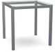 Amisco Customizable Carbon 36" Clear Glass Square Counter Height Table-0