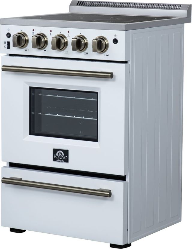 FORNO® Loiano Alta Qualita 24" White Freestanding Electric Range-2