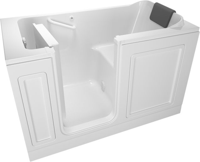 American Standard Luxury Series White Alcove Walk-In Soaking Bathtub-1