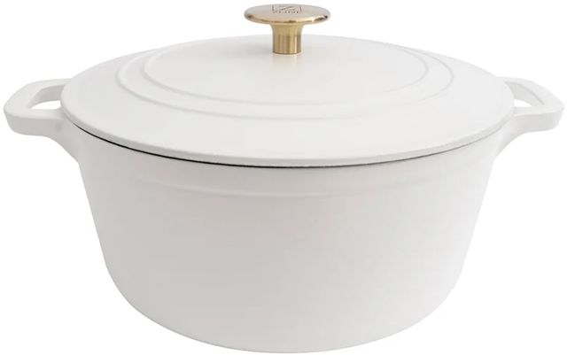 ZLINE 5-Piece White Matte Enameled Cast Iron Cookware Set-3