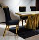 Furniture of America® Basilicata White Top Dining Table with Gold Base-2