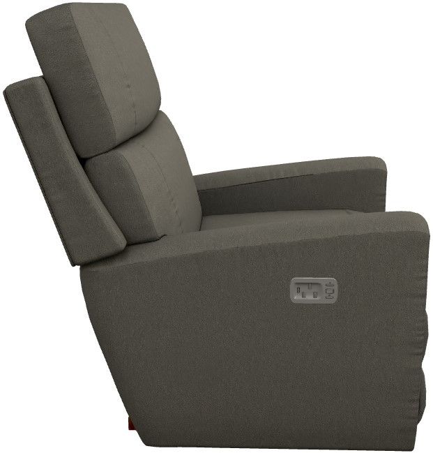 La-Z-Boy® Apollo Smoke Power Rocking Recliner with Headrest-2