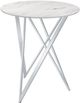Coaster® Bexter White Bar Table with Chrome Base-1