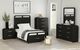 Elements International Ridgemont Black Drawer and Mirror Set-1
