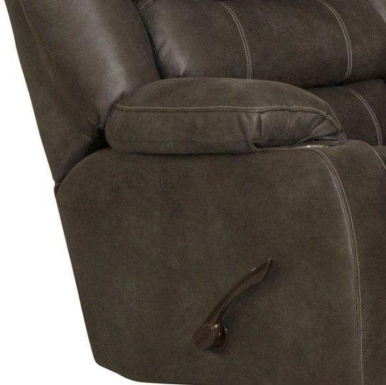 American Wholesale Furniture Beckley Steel Rocker Recliner with Cupholder -1