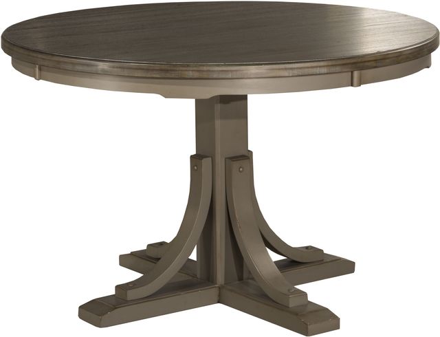 HH2 Home Clarion Distressed Gray Round Dining Table-0