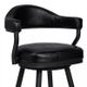 Armen Living Justin Vintage Black 30" Bar Stool-2