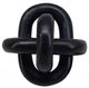 A & B Home Black Decorative Marble Chain Sculpture-1
