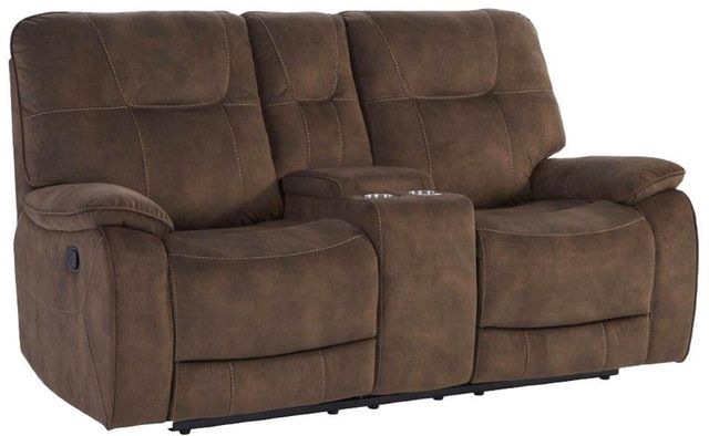 Parker House® Copper Shadow Brown Manual Reclining Console Loveseat-0