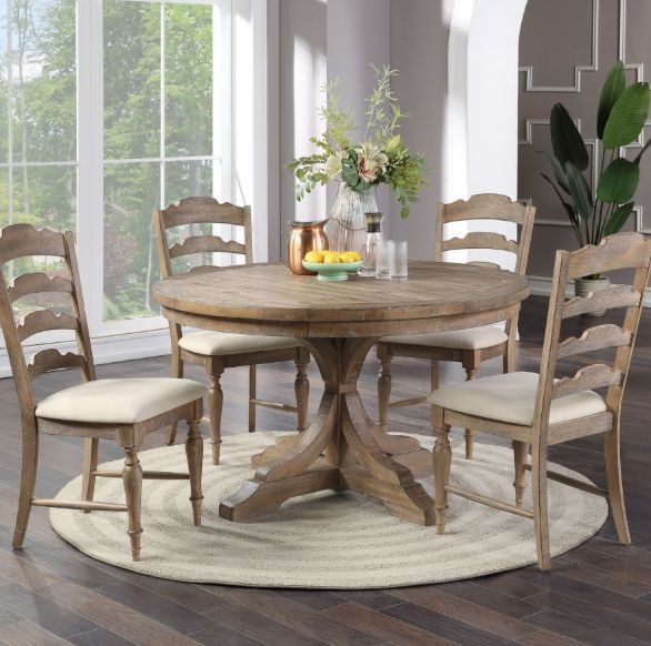 Winners Only® Augusta Rustic Brown/Vanilla Dining Side Chair-1