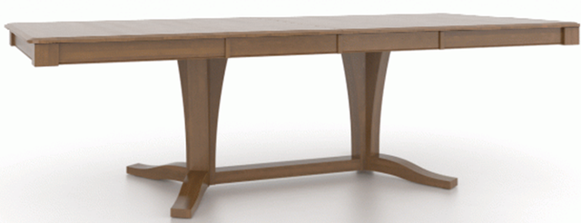 Canadel Customizable Gourmet 102" VR Base Dining Table with Two Removable Leaf's-0