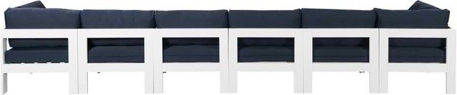 Meridian Furniture Nizuc 6-Piece Navy Outdoor Patio Modular Sofa-3