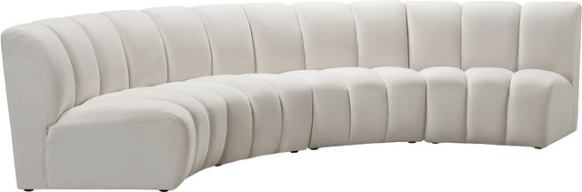 Meridian Furniture Infinity 4-Piece Cream Upholstered Modular Sectional-2
