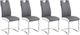 Coaster® Brooklyn 4-Piece Grey/White Upholstered Side Chairs-1
