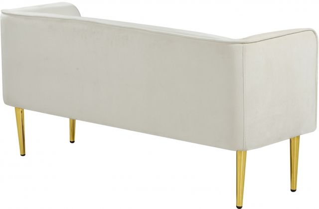 Meridian Furniture Audrey Cream Accent Bench -2