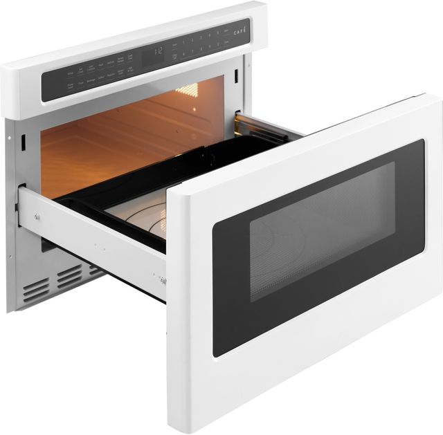 Café™ 1.2 Cu.Ft. Matte White Built In Microwave Drawer-1